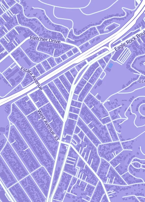 Street map around Revenge Of, 3420 N Eagle Rock Blvd Unit 1, Los Angeles, CA