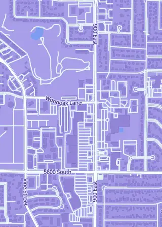 Street map around Riftgate, Murray