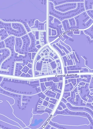 Street map around Rizo Sports & Tcg, Riverside