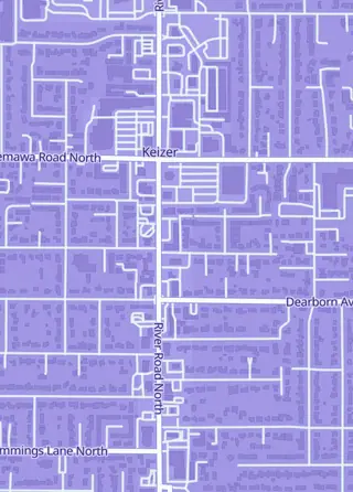 Street map around Rogue Knights Llc Tabletop Games And Trading Cards, Keizer