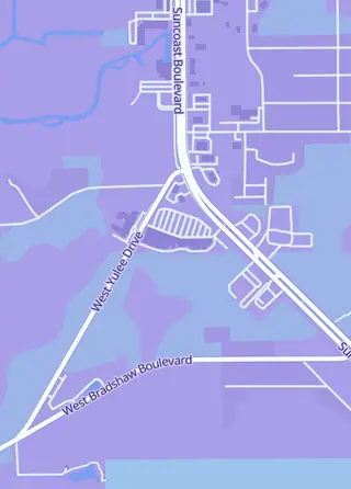 Street map around Ryeno Cards, Homosassa