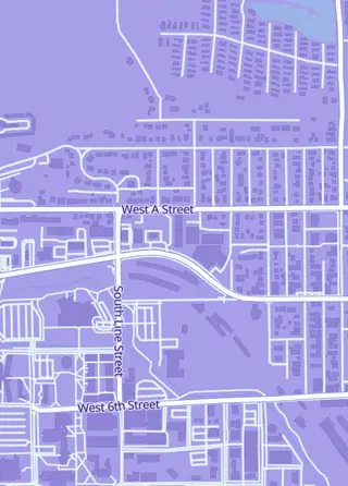 Street map around Safari Pearl, Moscow