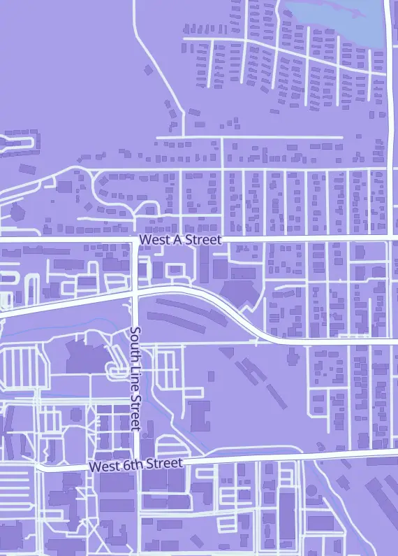 Street map around Safari Pearl, 660 W Pullman Rd, Moscow, ID