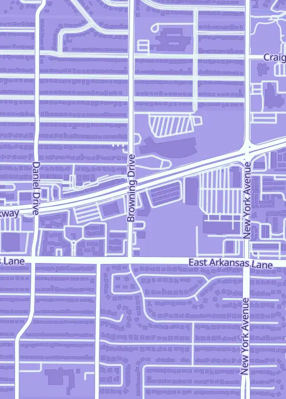 Street map around SB Card Vault, 1700 E Pioneer Pkwy #190, Arlington, TX
