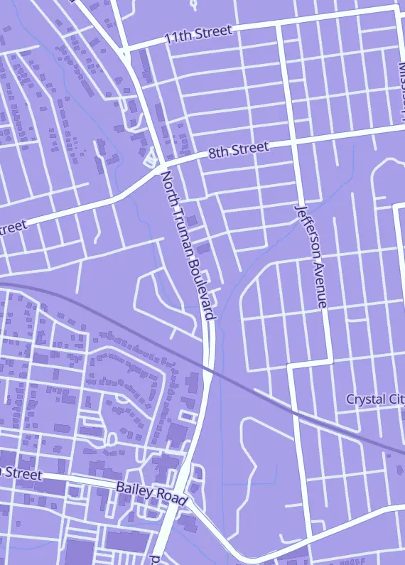 Street map around Score Big Collectibles, 508 N Truman Blvd, Crystal City, MO