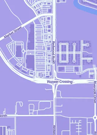 Street map around Sealed Armor, Saratoga Springs