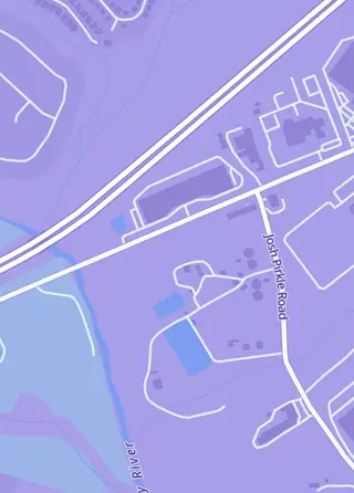 Street map around Seven Realms, Braselton