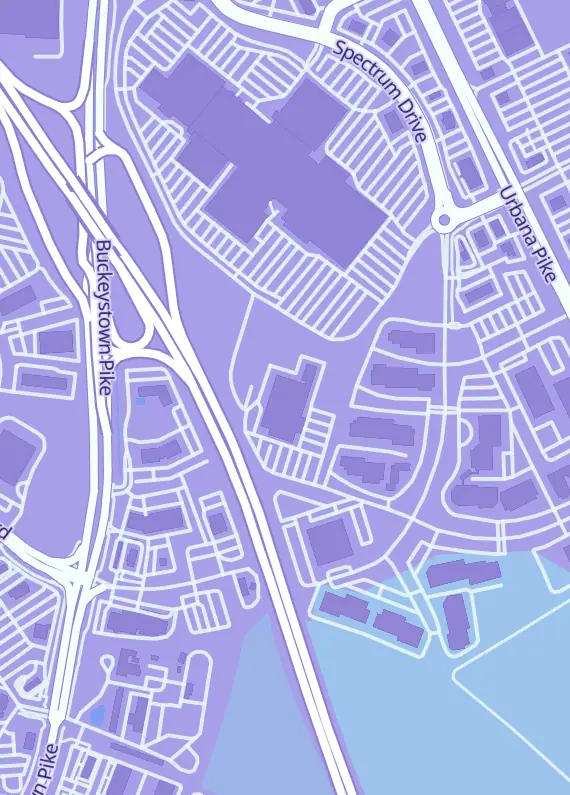 Street map around Shoff Promotions, 5904 Willow Knoll Dr Derwood Md. 2085520, Frederick, MD