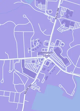 Street map around Shroomy's Game Store, Bethlehem