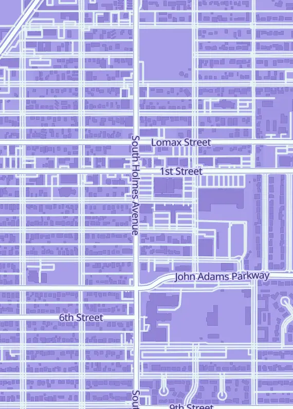 Street map around Side Quest Comics & Cards, 510 2nd St Ste w 7, Idaho Falls, ID
