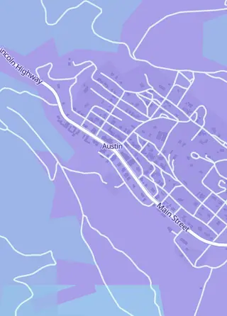 Street map around Silver State Collectibles LLC, Austin