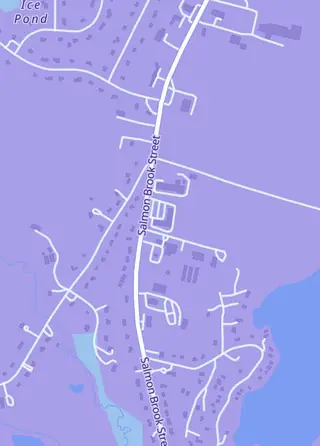 Street map around Simsbury Cards & Comics, Granby