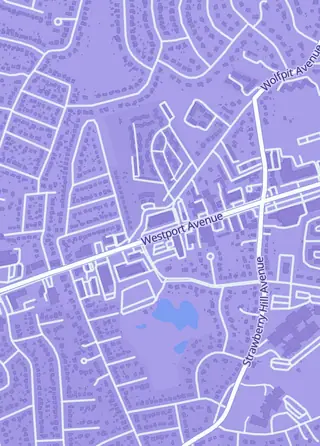Street map around Skybox Collectibles, Norwalk