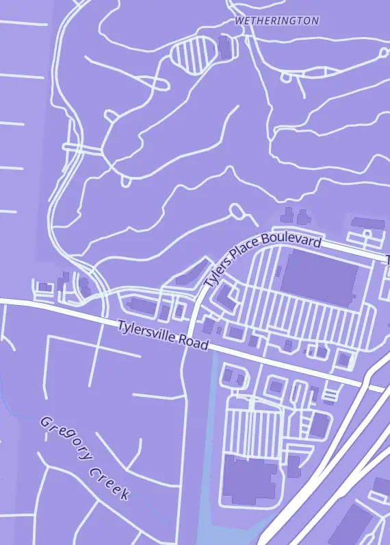 Street map around Slabbed Sports Cards, 7739 Tylers Pl Blvd, West Chester, OH