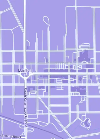 Street map around Small Town Sports Cards, Marshall