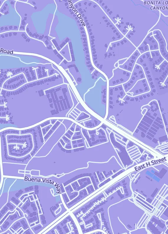 Street map around Sports Card Outlet, 690 Otay Lakes Rd Ste 230, Chula Vista, CA