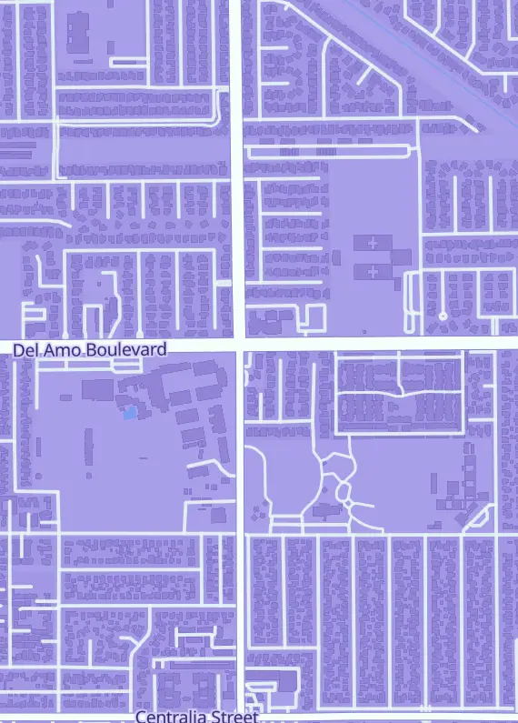 Street map around Sports Cards Zone, 20314 Norwalk Blvd Ste A, Lakewood, CA
