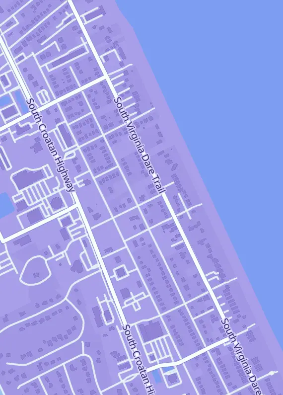 Street map around Sports Zone Hobbies OBX, 300 E Driftwood St, Nags Head, NC