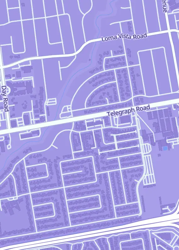 Street map around Spro's Comics, 5450 Telegraph Rd Suite 268, Ventura, CA