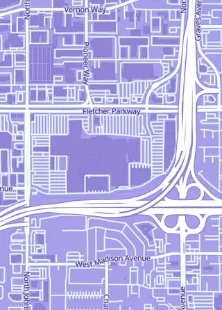 Street map around Stacked Pax, El Cajon