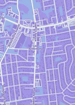 Street map around Standard Collectibles & Card Games, Brookhaven