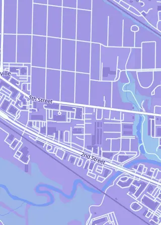 Street map around starfruitTCG, Coralville