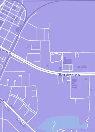 Street map around Stark Trading Co., Silsbee