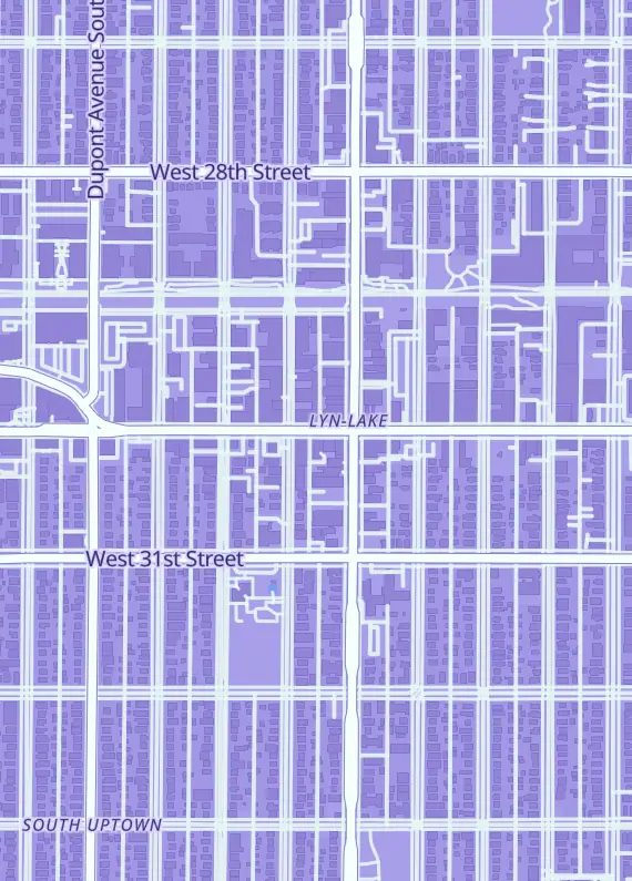 Street map around Steamship Games, 711 Lake St W, Minneapolis, MN