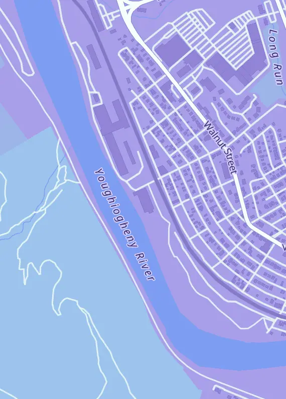 Street map around Steel City Collectibles, 2 Juniper St, McKeesport, PA