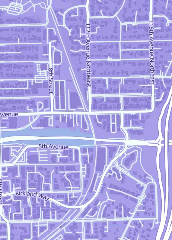 Street map around Sten-bros Toys Video Games Comics & Collectibles, 1015 7th Ave Ste 300, Kirkland, WA