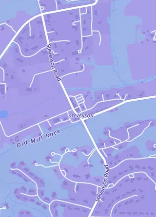 Street map around Stevenson Games, Stevenson