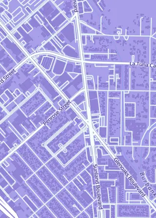 Street map around Stockcalifornia Toy Store, Sun Valley