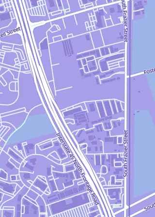 Street map around Strategic Mind Games, Conroe
