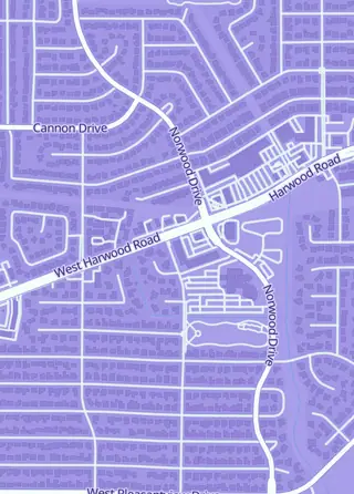 Street map around Strictly Animez Collectibles, Hurst