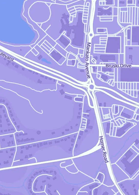 Street map around Sugar Loaf Antiques and Crafts, 1023 Sugar Loaf Rd, Winona, MN