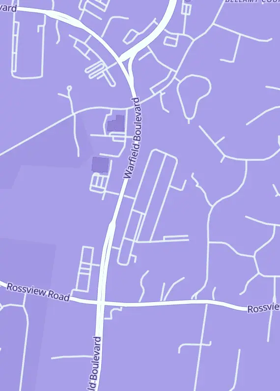 Street map around Summoning Grounds, 447 Warfield Blvd Ste E, Clarksville, TN