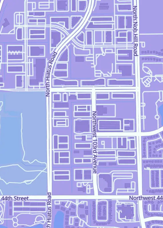 Street map around Super Anime Store, 4790 nw 88th ave, Lauderhill, FL