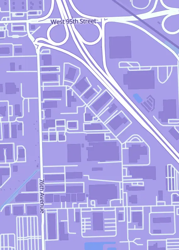 Street map around Super Nova Toys and Collectibles, 9824 Industrial Dr G, Bridgeview, IL