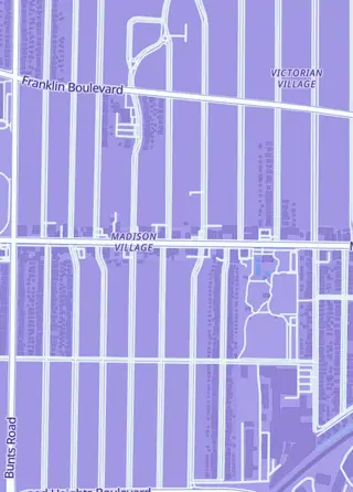 Street map around Superscript Comics and Games, Lakewood