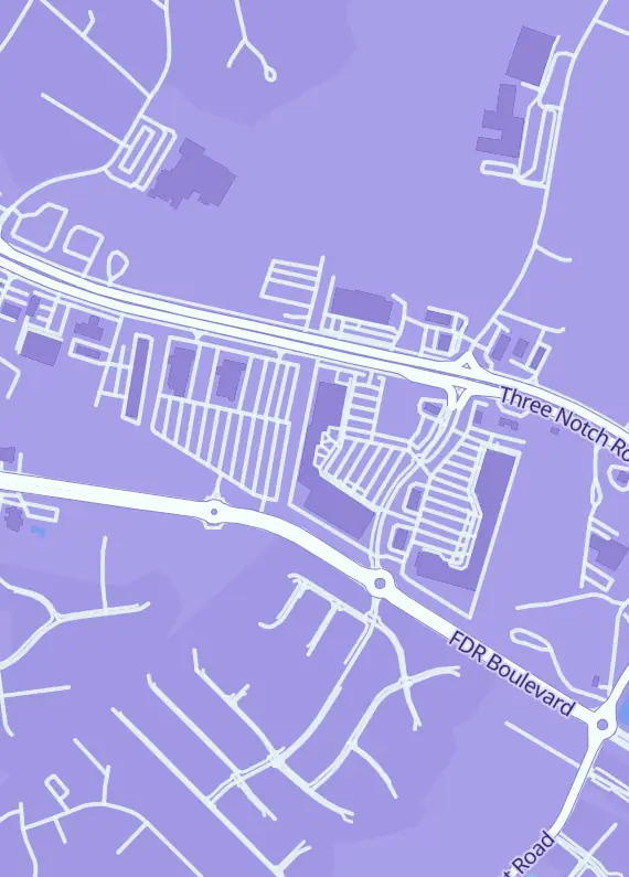 Street map around Swords and Spoons, 22599 MacArthur Blvd, California, MD