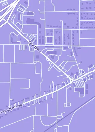 Street map around Talisman Grading Company, Marshfield