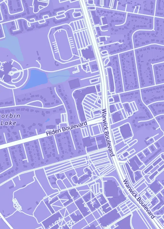 Street map around Tap N Roll - Newport News, 11 Hidenwood Shopping Center, Newport News, VA