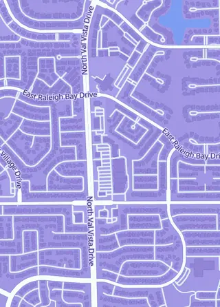 Street map around TCG of Gilbert, Gilbert