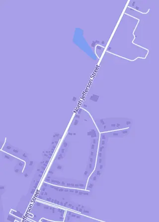 Street map around TCG Trinity, Pulaski