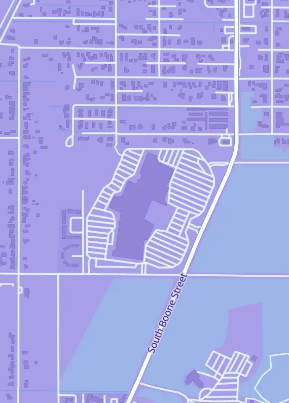 Street map around Tectonic Comics and Books, 1017 S Boone St, Aberdeen, WA