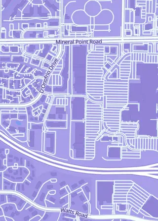 Street map around The 608 Card Shop, Madison