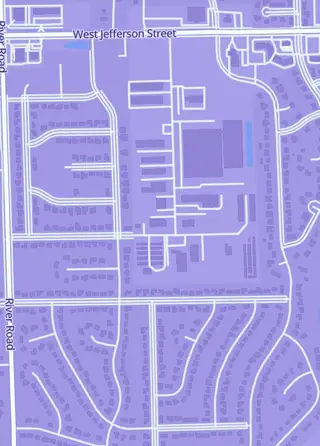 Street map around The Baseball Card King, Shorewood