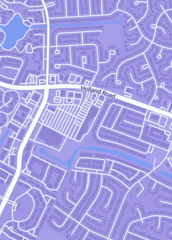 Street map around The Booster Box, 3877 Holland Rd, Virginia Beach, VA