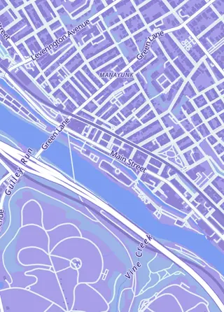 Street map around The Break Box Cards LLC, Philadelphia