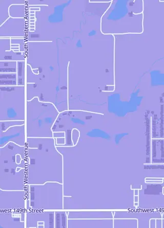 Street map around The Card Farm, Oklahoma City